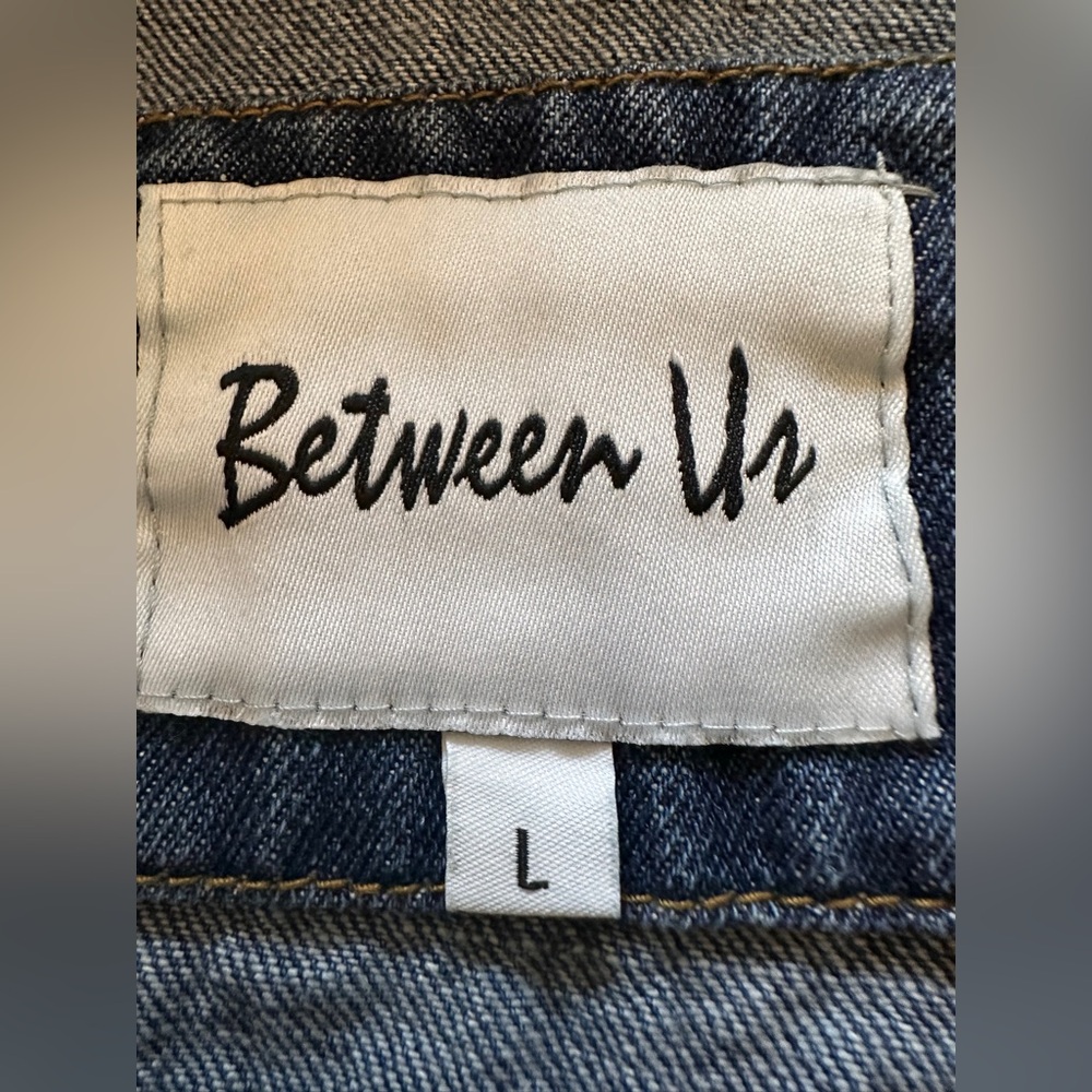 Between Us. Classic Blue Distressed Jean Jacket LARGE - Picture 16 of 16